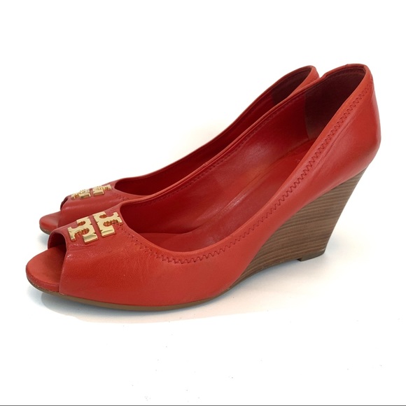 tory burch jolie peep toe wedge